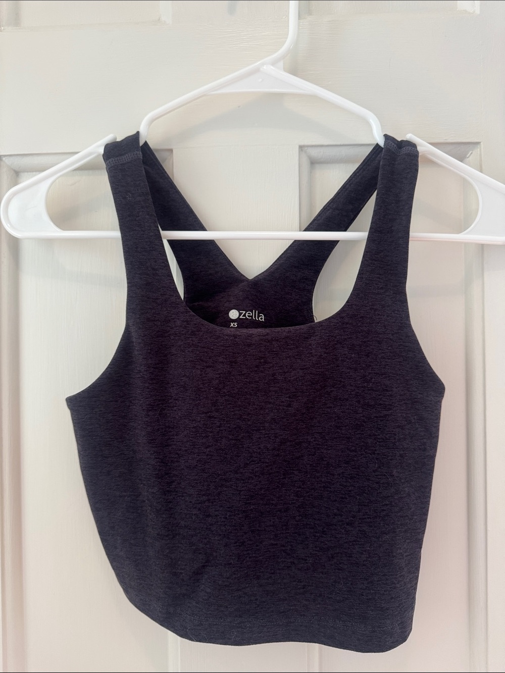 Zella Dark Charcoal Gray Sports Bra Crop Top
